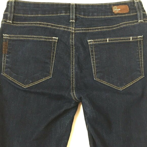 Paige Skyline Women's size 27 Skinny Blue Denim Jeans Medium Wash 30 x 30 - Picture 4 of 8